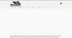Desktop Screenshot of dukesroofingky.com