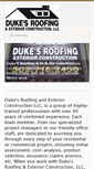 Mobile Screenshot of dukesroofingky.com
